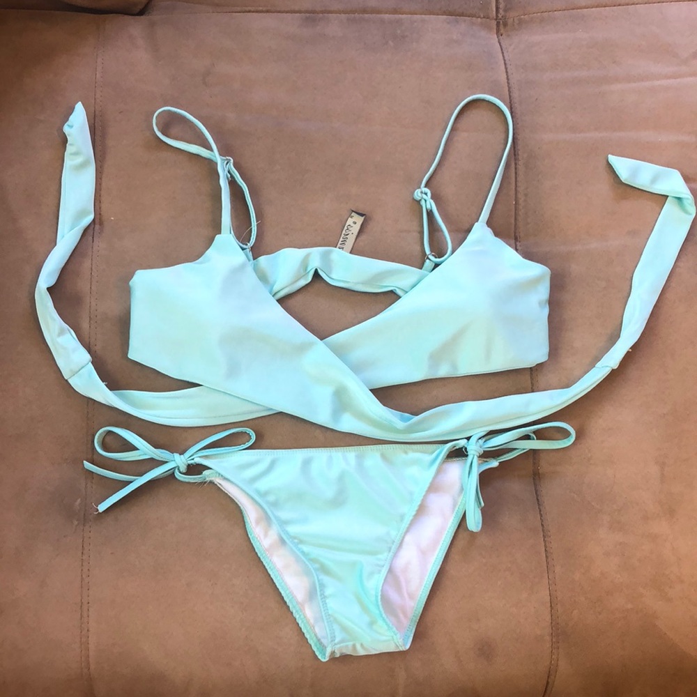 🌊Light blue bikini by gamiss